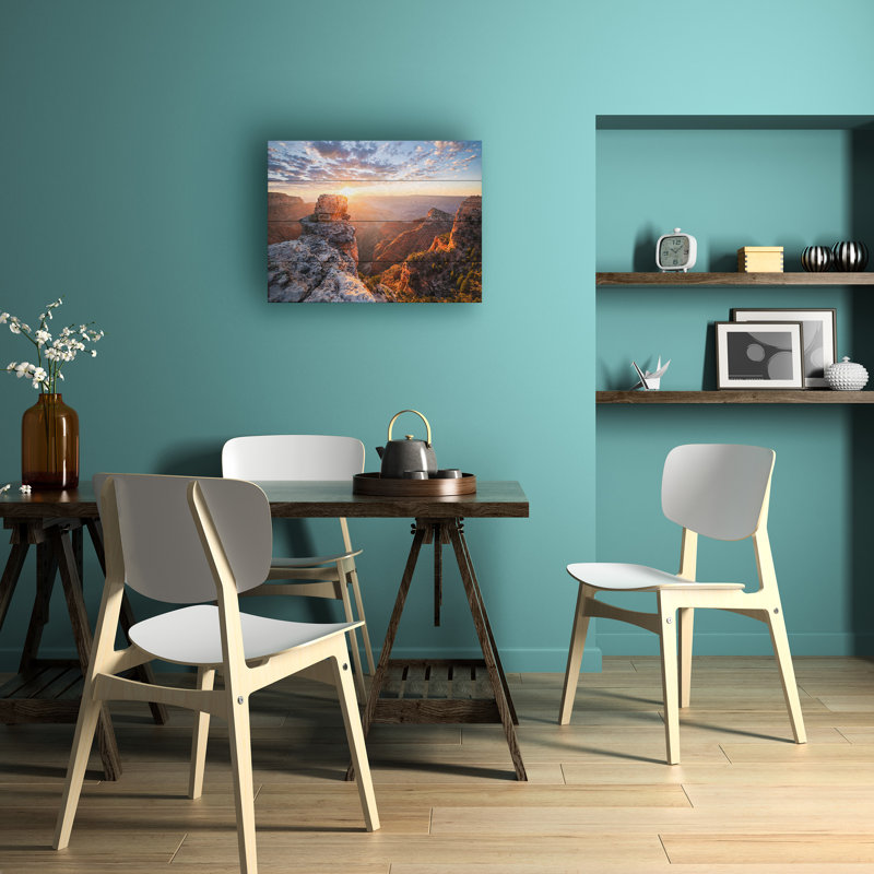 Stefan Hefele  Grand Canyon Rise Wood Slat Art, H 18 po x l 22 po