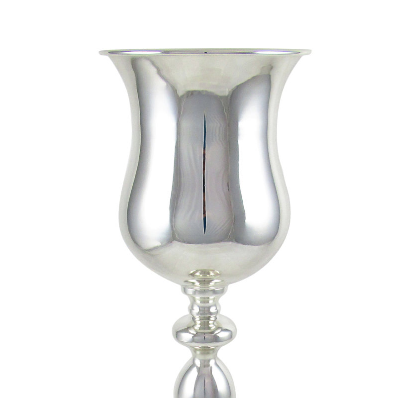 Vase de sol Allenhurst, H 25 po x l 8 po x p 8 po, Argent