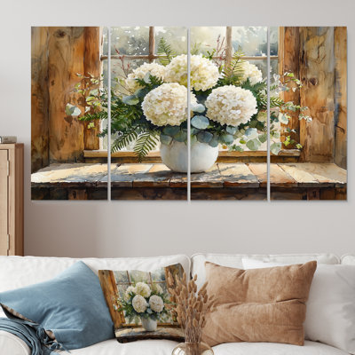 Gahagan - Hydrangea - Art mural traditionnel sur toile