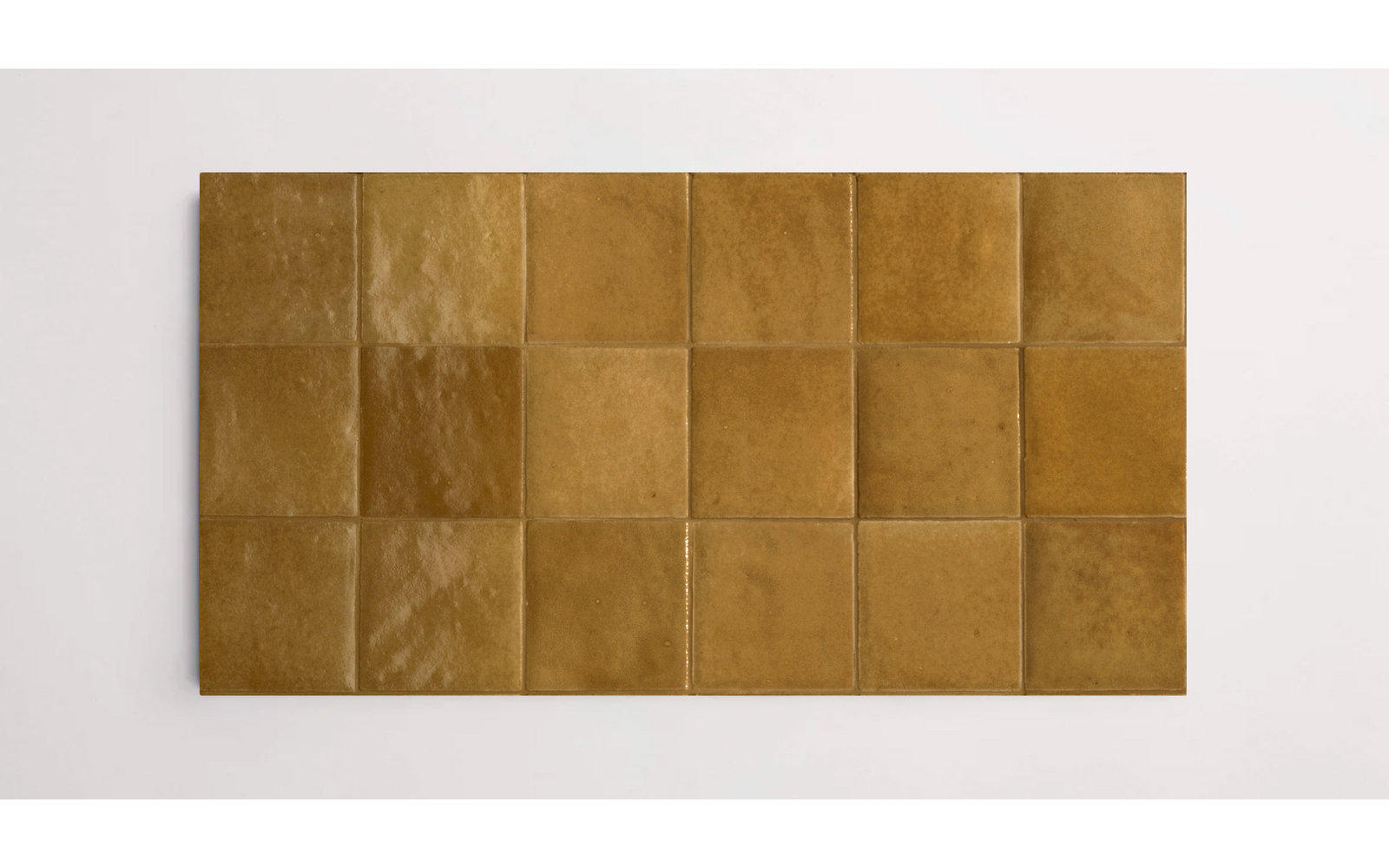 Greenwich 4" x 4" Glossy Tile, Kaki