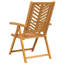 Chaise de jardin vidaXL 6 pièces en bois d'acacia massif brun 57 x 72 x 109 cm-1823833969
