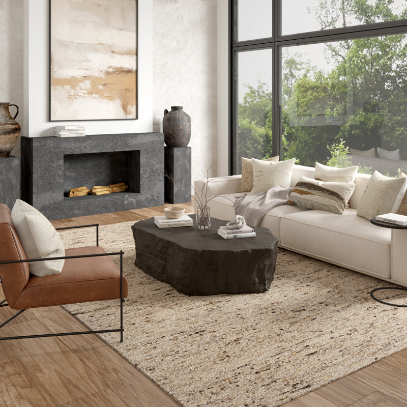 Tapis d'intérieur 100% laine Ambrose, 9 pi x 12 pi