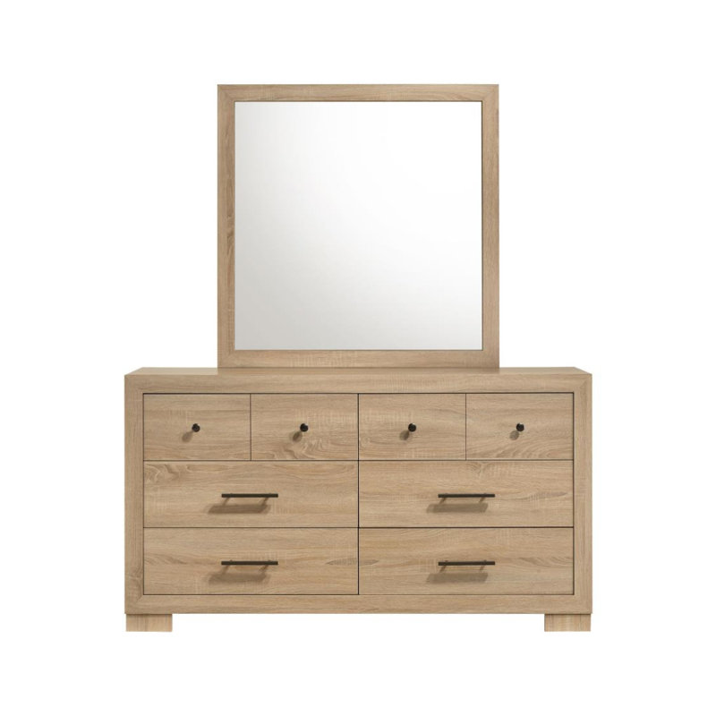 Commode 6 tiroirs avec miroir Poole
