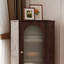 Armoire de coin en chêne rouge American