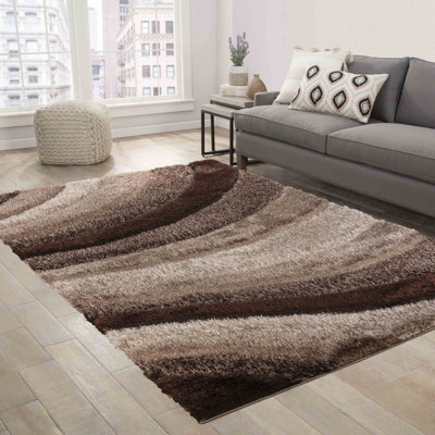 Boise Geometric Shag Area Rug