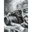 Folie de la photographie | Gris anthracite sur papier | Par Arush Tripathi