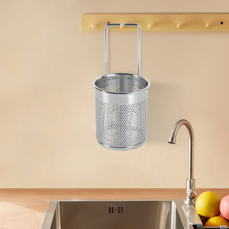 Crépine à panier en acier inoxydable, H 6,5 po x l 3,94 po x P 3,14 po