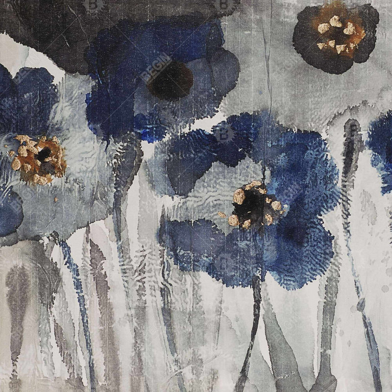 " Blue Blurry Flowers "