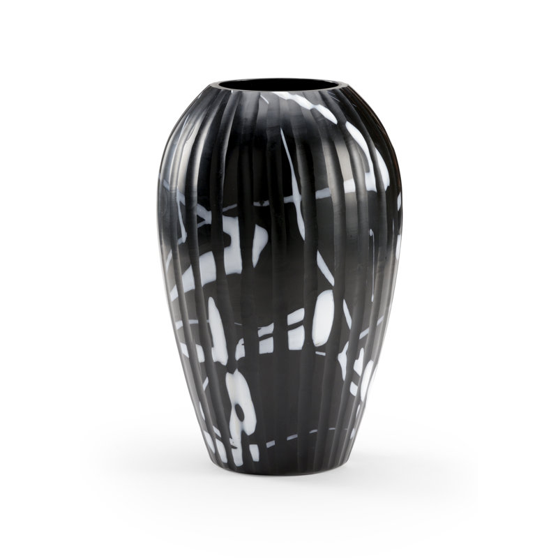 Glass Table Vase, 14" H x 9" W x 9" D