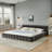 Chenille Fabric Grounded Upholstered Bed Frame with Thick Fabric-764291688-738854778-755081480