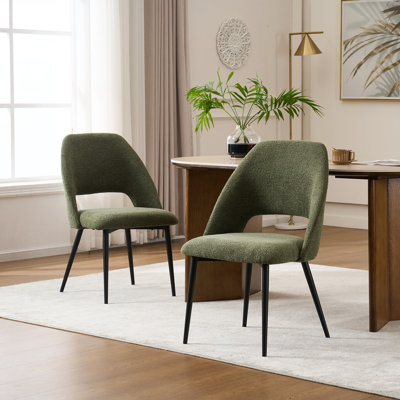 Sverker 22.1" W Mid-Century Modern Upholstered Side Chairs