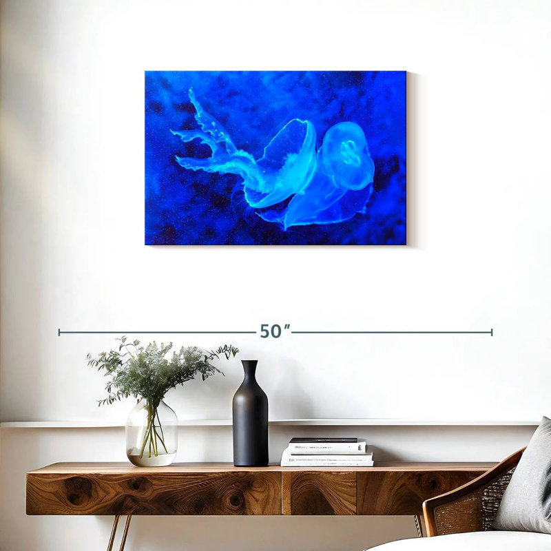 Brampt Bell Shaped Jellyfish, 20" H x 30" W