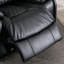 Ensemble de salon inclinable électrique en cuir synthétique 3 pièces avec causeuse et fauteuil inclinable-2113558909