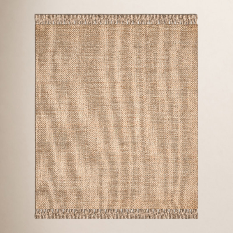 Parkerfield Handmade Flatweave Jute/Sisal Natural Area Rug, Rectangle 6' x 9'