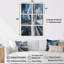 Winter Country Club Estate - ensemble d'art mural sur toile 6 pièces-1745886781-1745886780