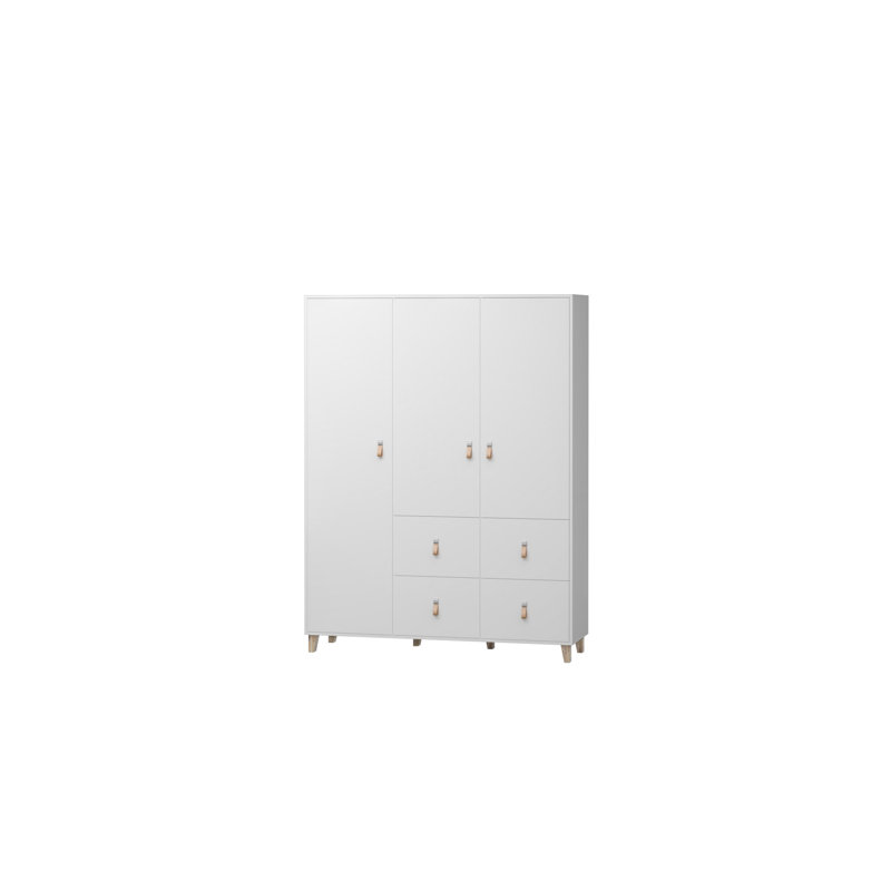 Dominguez 3 Door Manufactured Wood Wardrobe