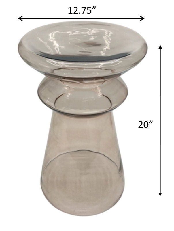 Glass Top End Table