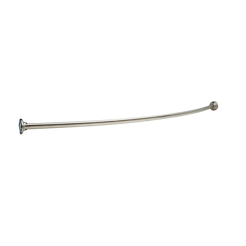 60" Curved Shower Curtain Rod, Brilliance Stainless