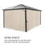 Blumfeldt Polyester Side Wall for Gazebo-90565697-104572603
