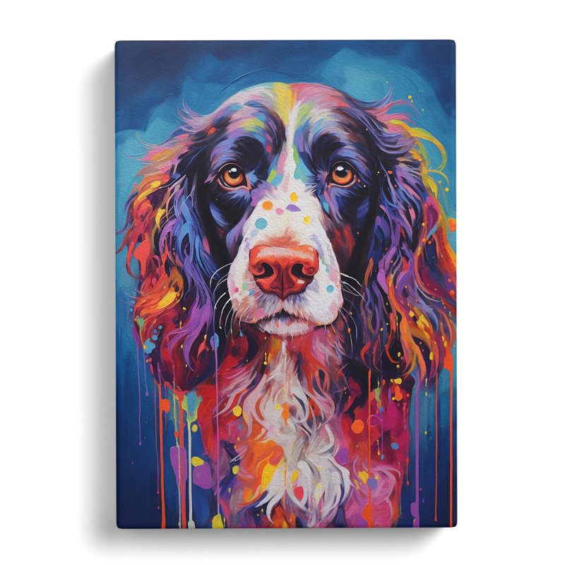 English Springer Spaniel Abstract - Wrapped Canvas, 50cm H x 35cm W x 3cm D