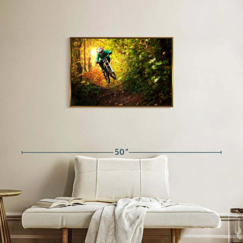 Vélo de montagne, Cadre flottant doré, 31 po x 21 po