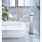Waterfall Spout Bathroom Sink Single Handle Faucet With Pop-Up Drain (No Overflow)