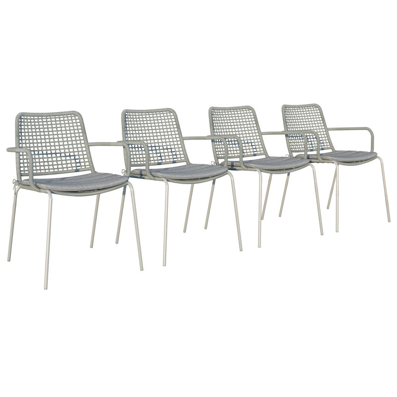 Chaise de patio avec accoudoirs como