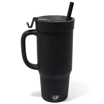 Silipint: Humbler 32oz - Classic - Silicone Handled Tumbler w/ Lid & Straw, Unbreakable