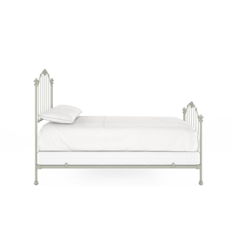 171 Country French Bed | Complete Standard, Sage Green, Queen