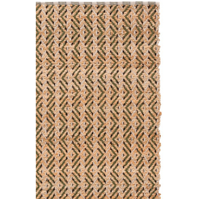 Fibre naturelle 661 tissé à plat 80% jute; Tapis géométrique 20% coton
