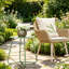 Round Outdoor Side Table - 45 cm W 45 cm D