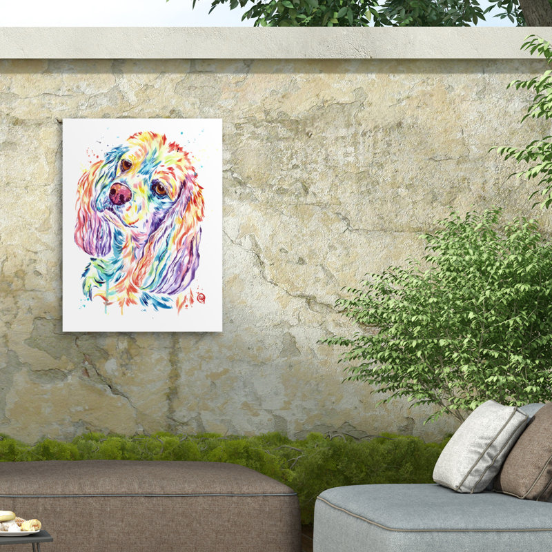 Toile d'extérieur Lisa Whitehouse Cocker Spaniel, H 14 po x l 19 po
