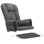 Ensemble de remplacement de coussin de chaise berçante en suède pelucheux avec poches de rangement et support ergonomique