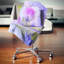 Grande fleur de lotus simple - coussin à imprimé floral-30721825-30721822