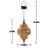 1 Pack Hanging Solar Lights Outdoor Garden Decor Solar Lantern Waterproof Plastic Moroccan Outdoor Decorations for Patio-115045784