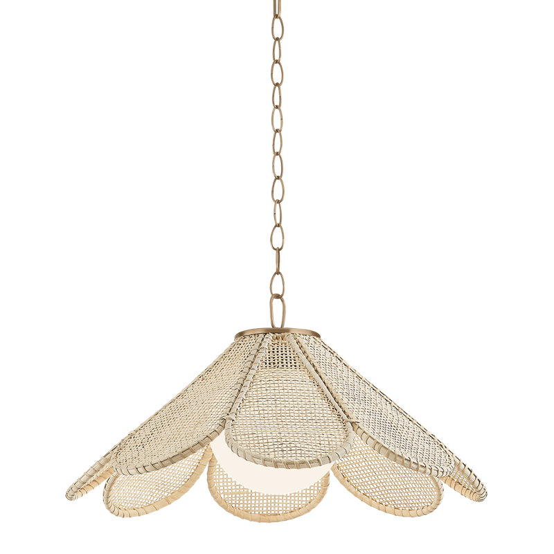 Petal Pendant by Lauren Liess x Troy, 15W, 16.75" H x 6" W x 0.75" D