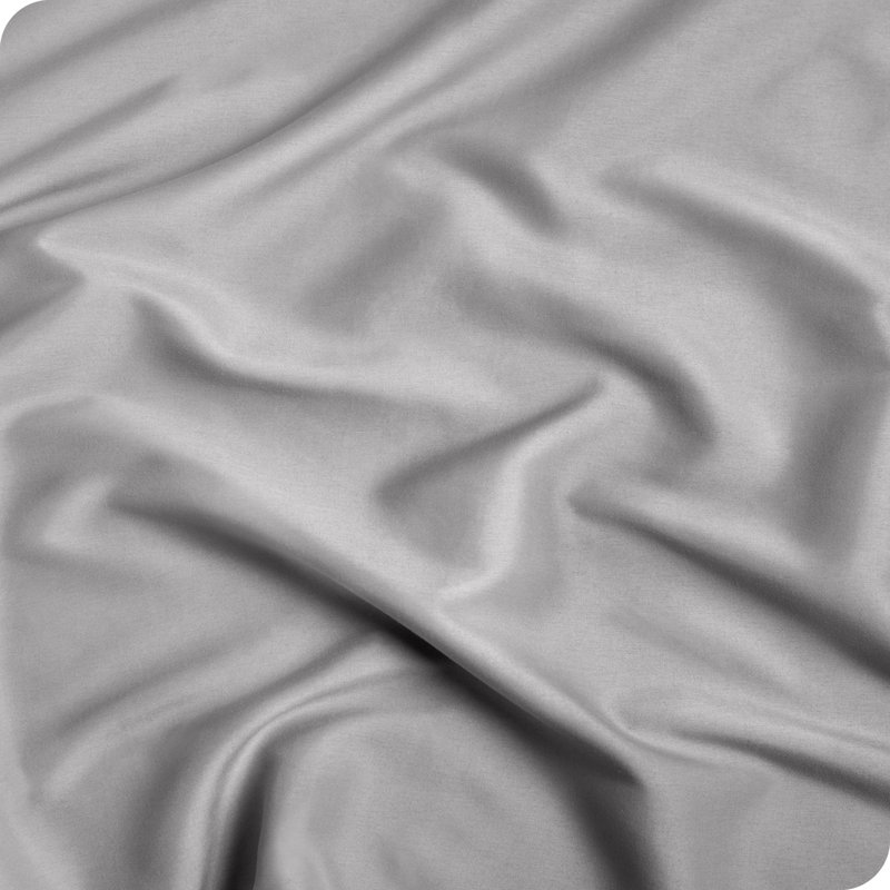 Ensemble de drap-housse en microfibre avec taie d'oreiller   , Gris clair, Drap-housse divisé très grand avec 2 taies d'ore