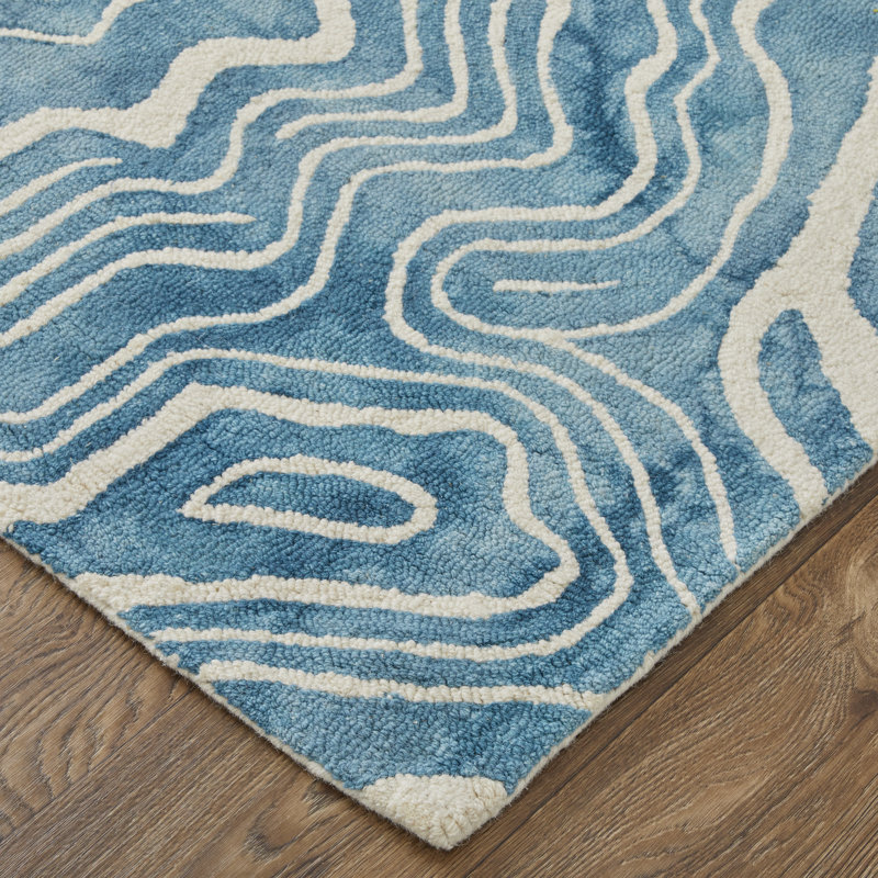 Marengo Performance Wool Abstract Indoor Rug, Rectangle 9'2" x 9'6"