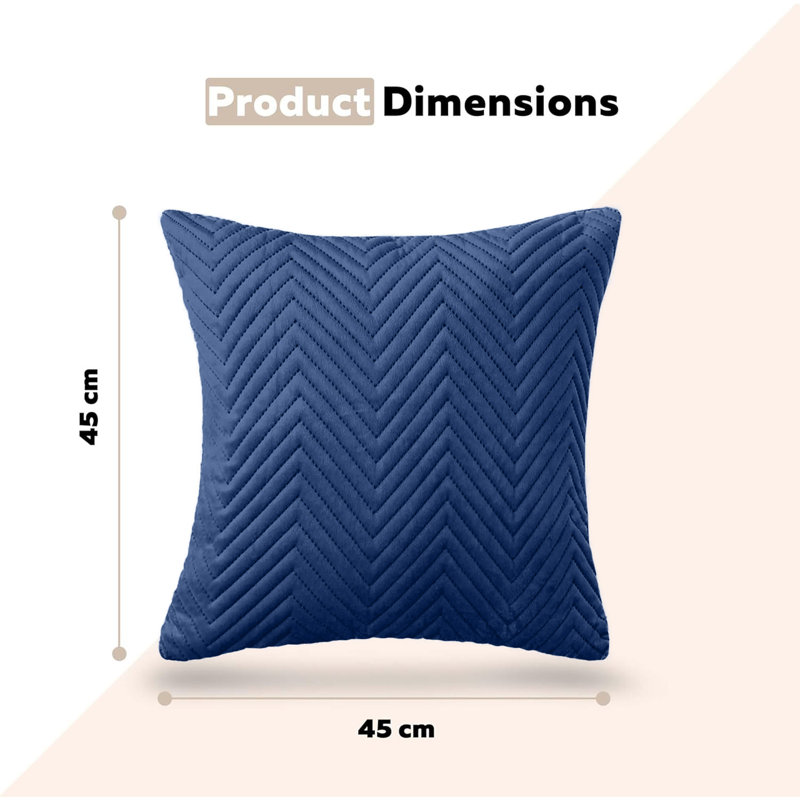 Square Cushion Cover, Navy