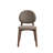 Hadasa Armless Side Chair In Light Grey And Walnut (Set Of 2)-105401212