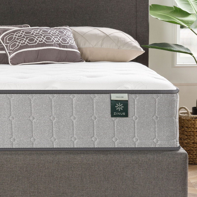 Queen 10" White Eurotop Gel Memory Foam Hybrid Mattress