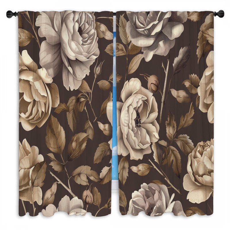 Paire de rideaux obscurcissant en polyester Kourosh, L 40 po x L 82 po