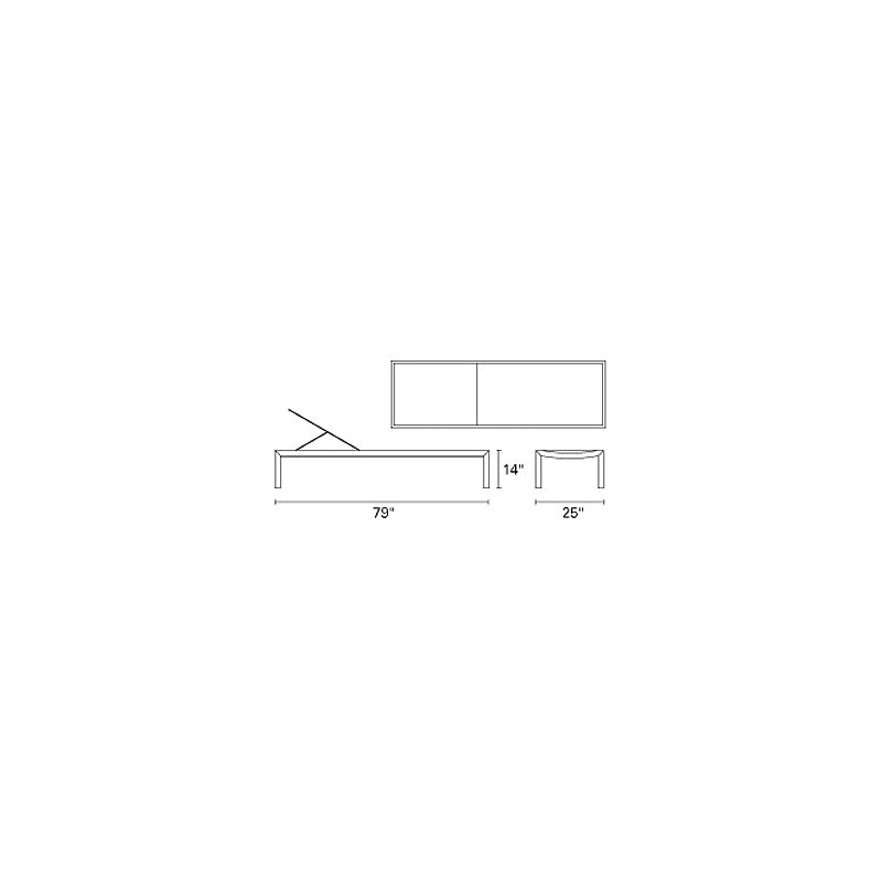 Tiburon Outdoor Chaise Lounge, No, Orange
