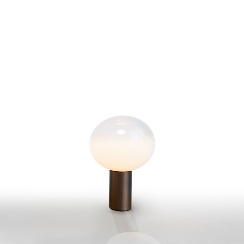 Laguna Table Lamp by Matteo Thun, Bronze, 14.94" H x 10.25" W x 10.25" D