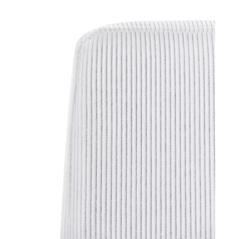 Corduroy Office Chair, White