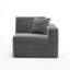 Upholstered Compression Faux Rabbit Fur Flannel Modular Armchair No Assembly Required-2131449190
