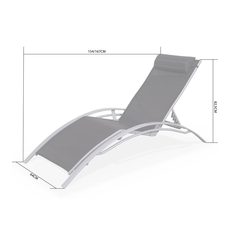 Adalayna 154 cm Long Reclining Double Chaise with Cushions, Sage Green