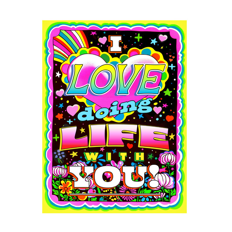 Art sur toile Jess Stempel «I Love Doing Life With You», H 32 po x l 24 po