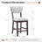 Upholstered Solid Wood Bar Stool-1553217354