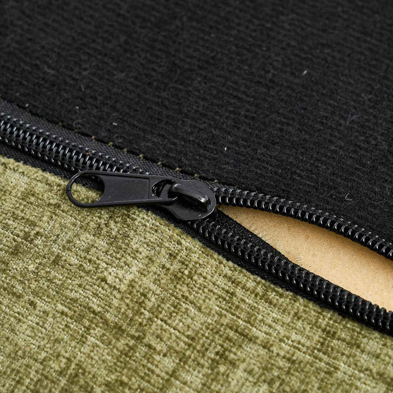 Canapé modulaire en L à 3 places en chenille avec canapé et rangement Modern Modern Design Chenille, Vert